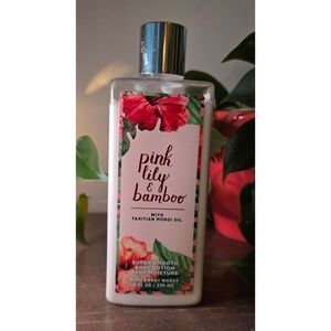 Bath & Body Works Pink Lily & Bamboo Super Smooth Body Lotion 8 oz *PLEASE READ*